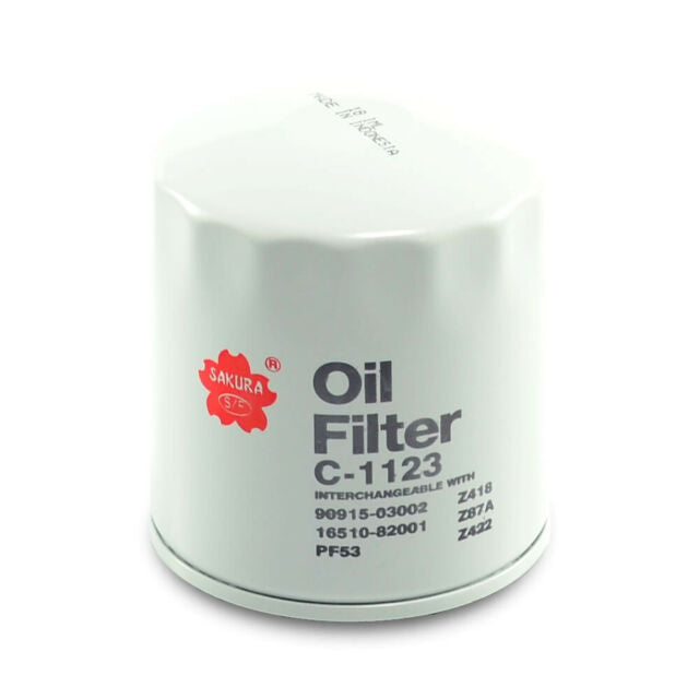 Sakura Oil Filter (C-1123) Ref: Z418A/Z87A/Z422